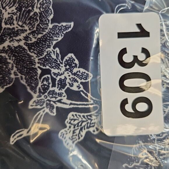 New Directions Womens  PANTS  Size 10  Navy Blue white Stretch Tummy Panel - Picture 9 of 10